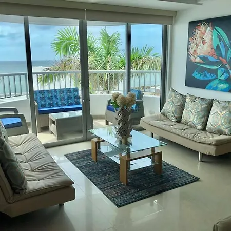 Apto 402 Frente Al Mar- Edificio Palmetto, Piso 4 * Cartagena